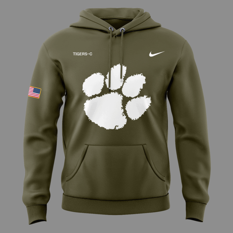 Limited Edition Clemson Softball Military Appreciation Hoodie - Image 2