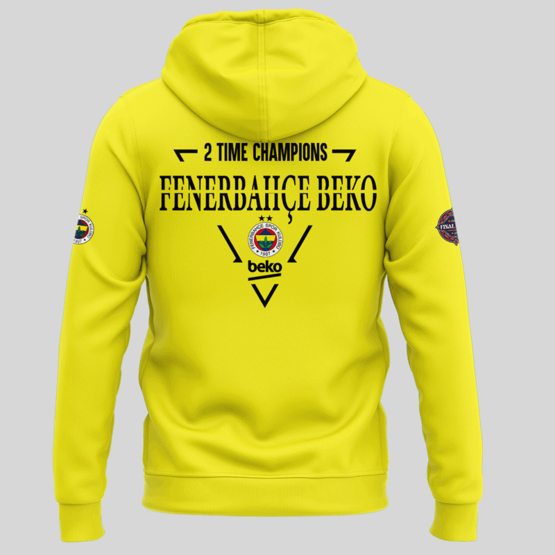 Exclusive Versio _EuroLeague Fenerbahçe Beko Champions Hoodie 2025 - Image 3