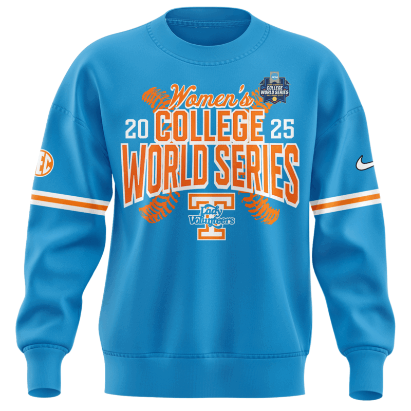 Tennessee Lady Vols 2025 NCAA Softball Women's College World Series    SWEATSHIRT - Image 2