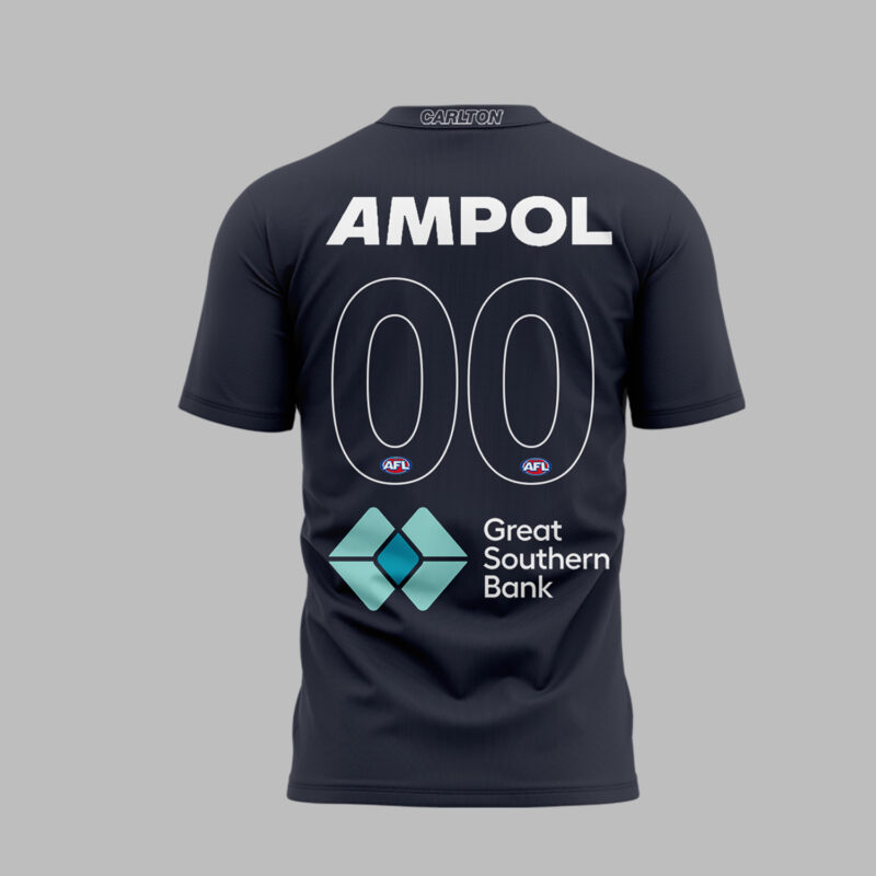 Carlton Football Club limited edition 2025 Tshirt  Custom Number - Image 3