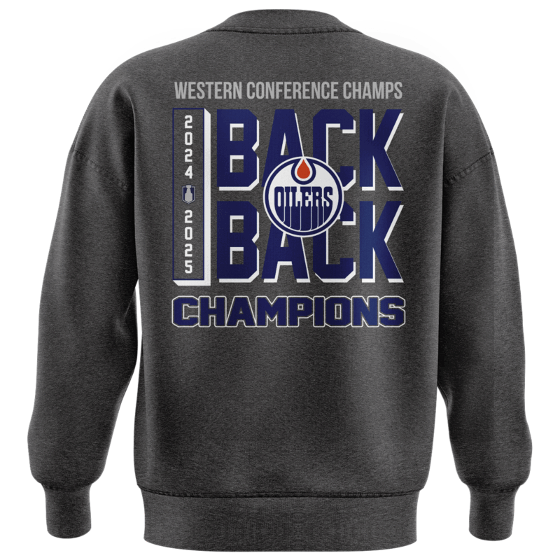 Exclusive Versio Edmonton Oilers Western Conference Back to Back Champs Sweat - Image 3