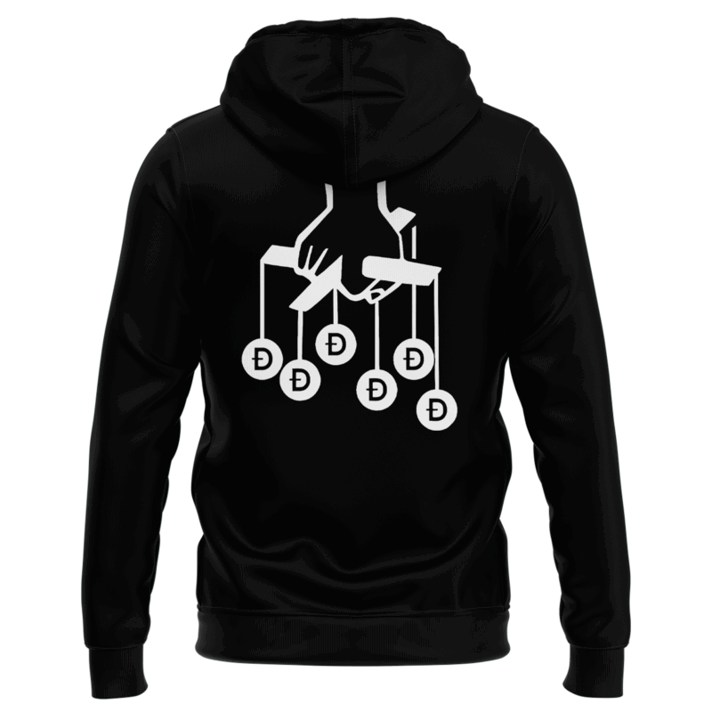 Special New Elon Musk The Dogefather Black Hoodie 2025 - Image 3