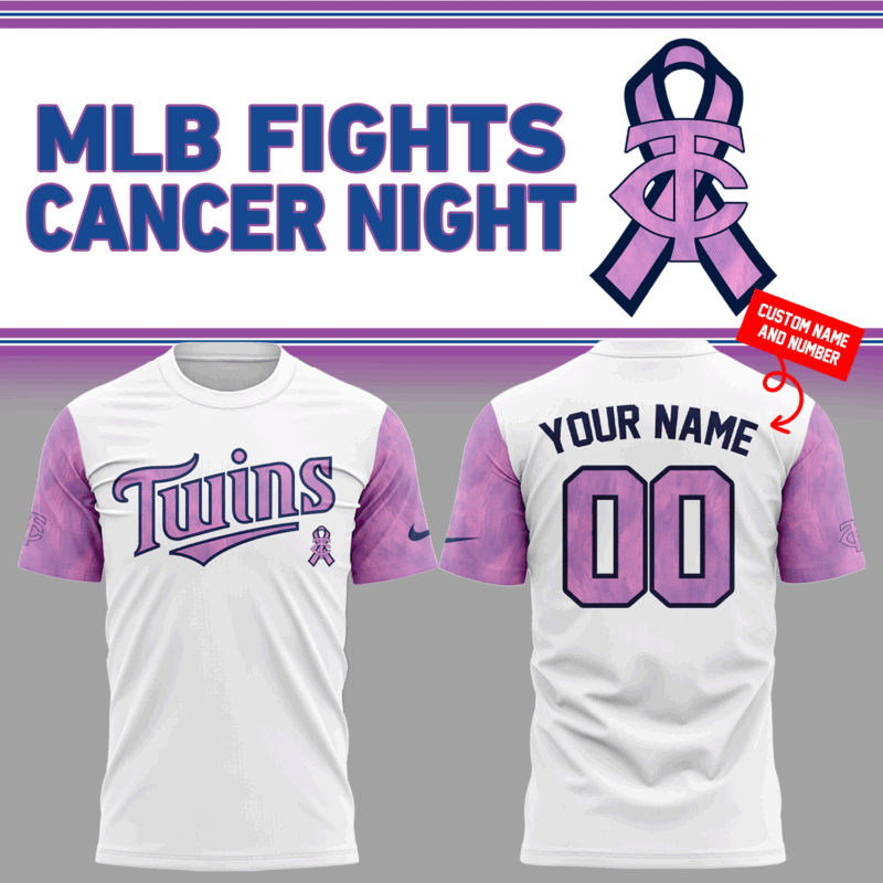 Special New Minnesota Twins Fights Cancer Tshirt 2025 Custom