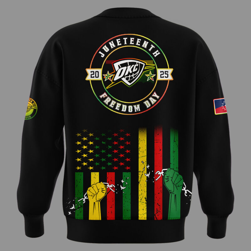 Limited Edition OKC Thunder June Nineteenth Sweatshirt 2025 - Image 3