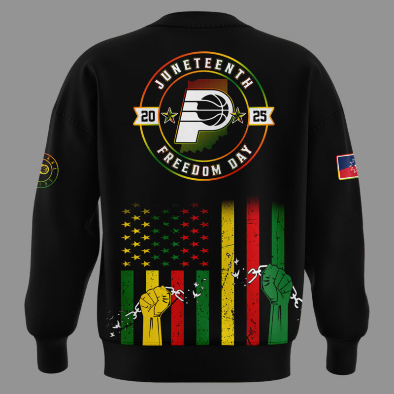 Special New Edition Indiana Pacers JuneTeenth Freedom SWEATSHIRT 2025 - Image 3
