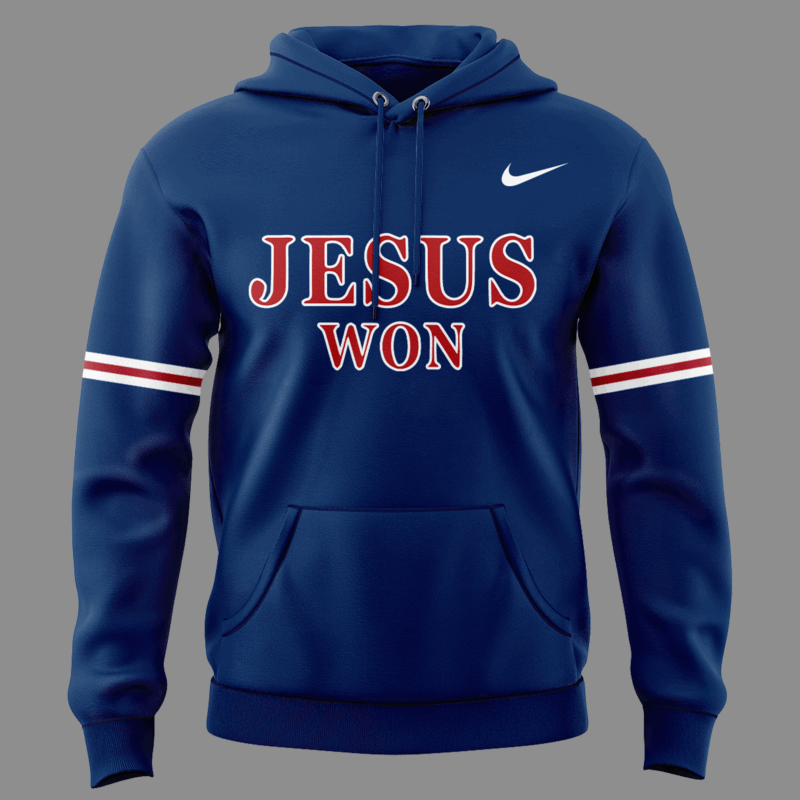 Special Edition Liberty Softball Hoodie Praise Be To God! " JESUS WON " - Image 2