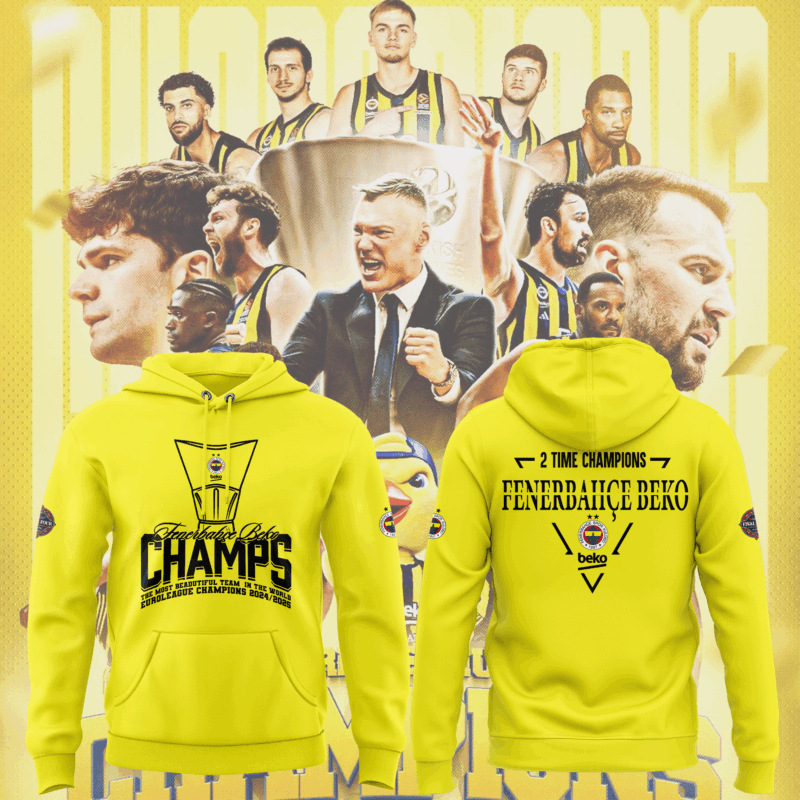 Exclusive Versio _EuroLeague Fenerbahçe Beko Champions Hoodie 2025