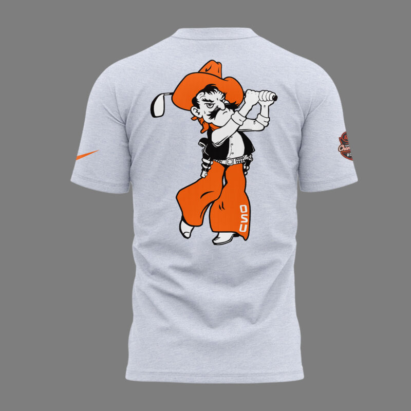 Oklahoma State Cowboys 2025 NCAA Men’s Golf National Champions  T SHIRT - Image 3