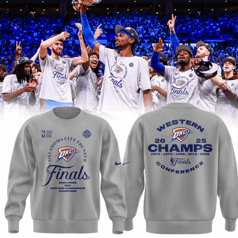 Exclusive Versio OKC Thunder Western Conference Champions Sweat 2025