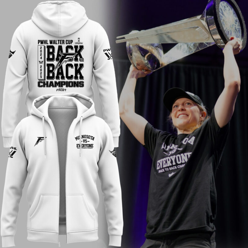 Special New All White Minnesota Vs Everyone Zip Hoodie