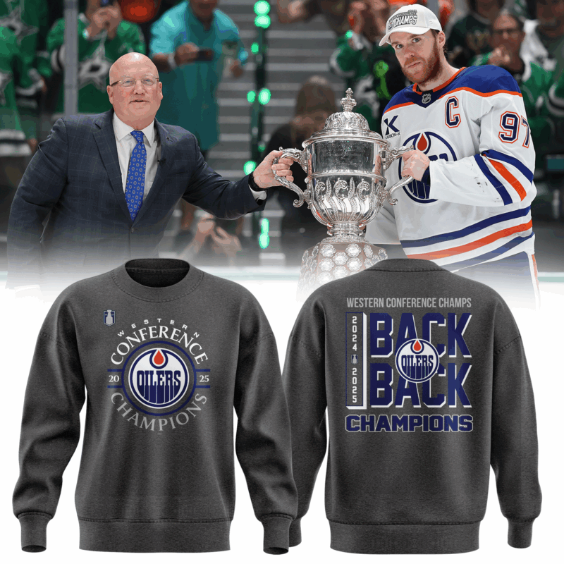 Exclusive Versio Edmonton Oilers Western Conference Back to Back Champs Sweat
