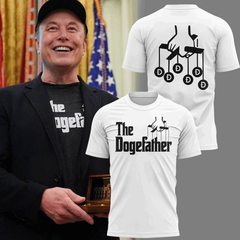 Special New Elon Musk The Dogefather Tshirt 2025