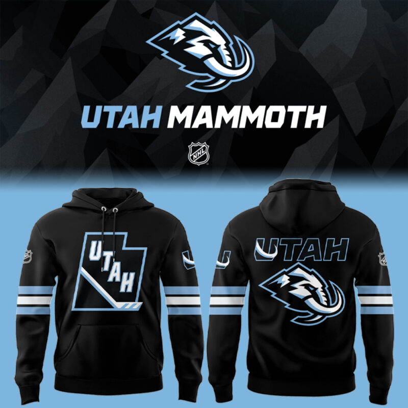 Special New Utah Mammoth Black Hoodie 2025