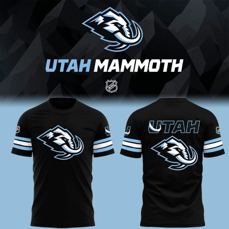 Special New Utah Mammoth Black Tshirt 2025
