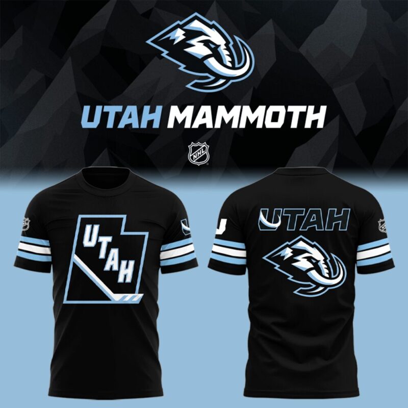 Special New Utah Mammoth Black Tshirt 2025