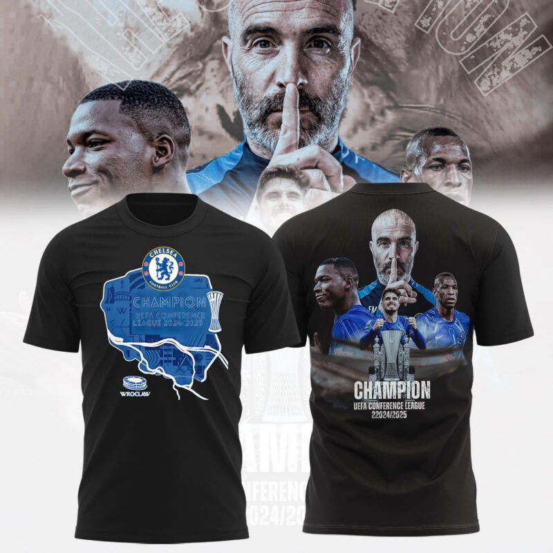 Chelsea UECL Winners Limited Edition 2025 T Shirt