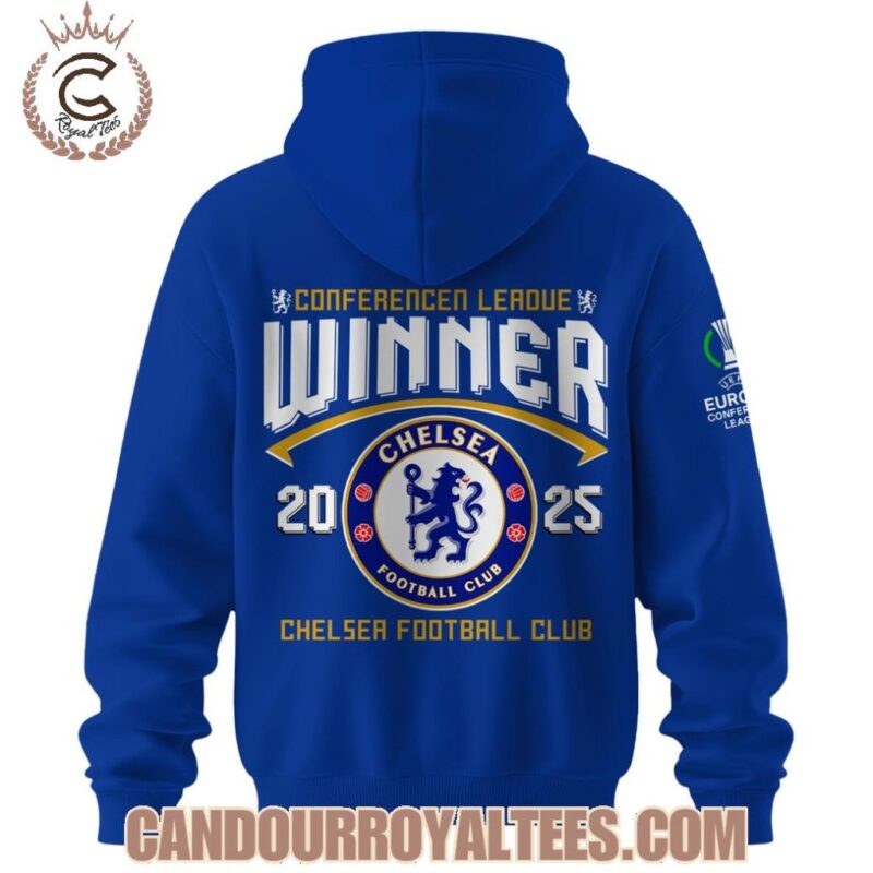 Chelsea UECL Winners Limited Edition 2025 Hoodie - Image 3