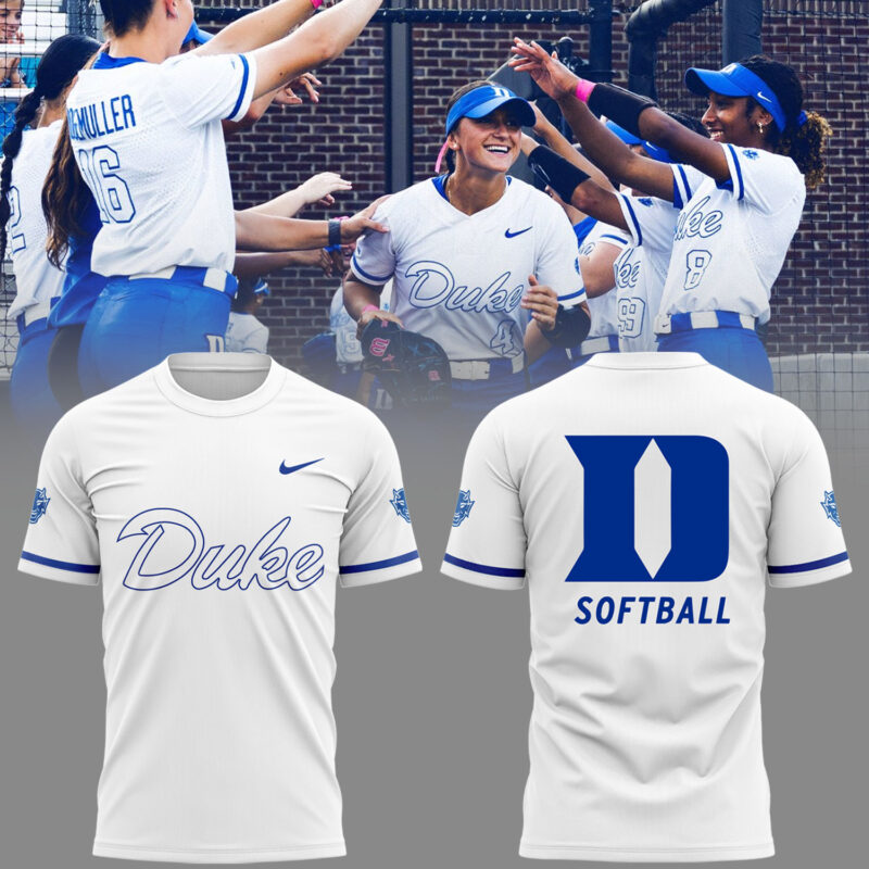Limited Edition Duke Softball White Tshirt 2025
