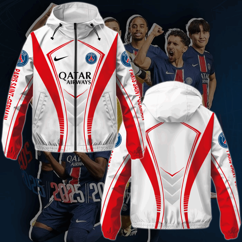 Paris Saint-Germain FC Newest Windbreaker Jacket MO V2