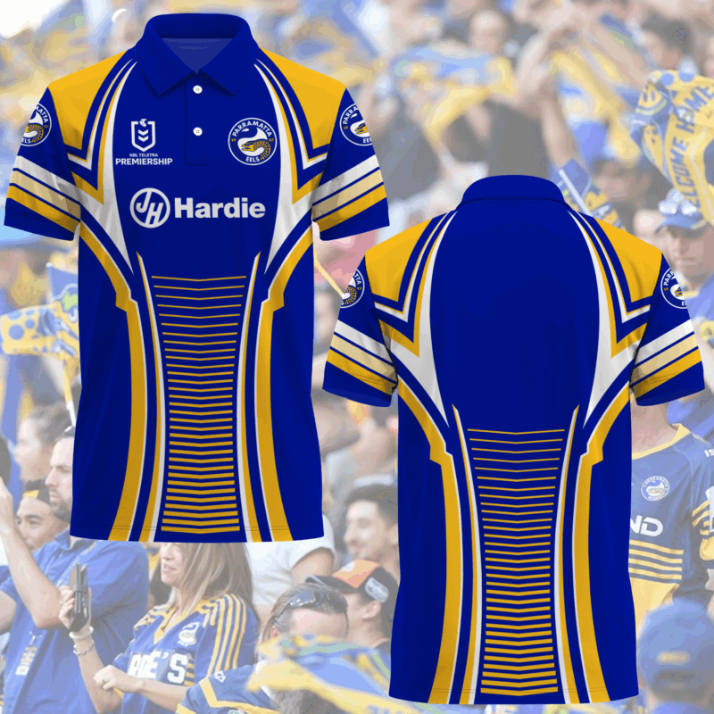 Parramatta Eels NRL Newest Polo Shirt MO V5