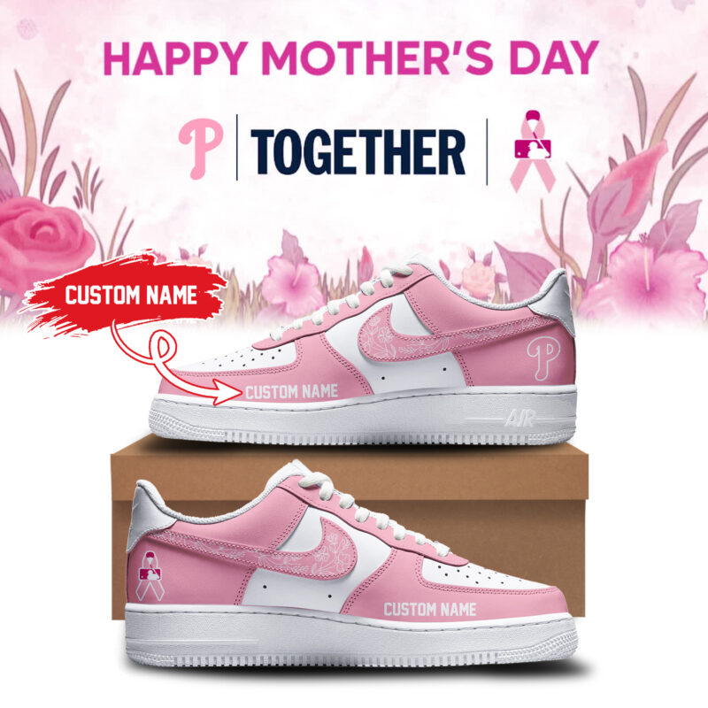 Limited Edition Philadelphia Phillies Happy Mother Day Sneakers 2025