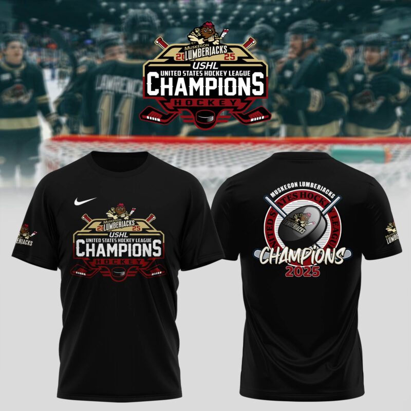 Special New T-Shirt Muskegon Lumberjacks Clark Cup Champions 2025 For Fans
