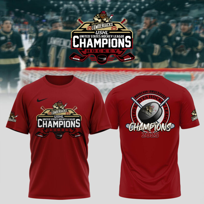 Special New T-Shirt Muskegon Lumberjacks Clark Cup Champions 2025 For Fans