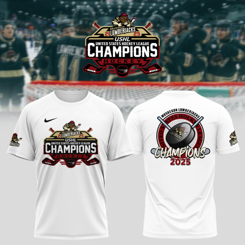 Special New T-Shirt Muskegon Lumberjacks Clark Cup Champions 2025 For Fans