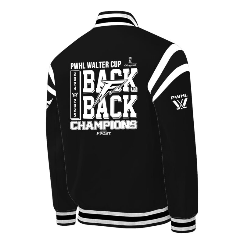 Special New Black And White Minnesota Vs Everyone Bomber Jacket - Image 3