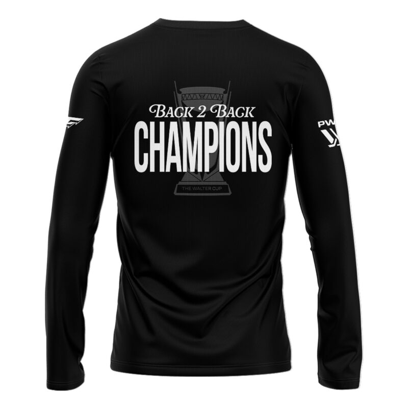 Special 2025 Back 2 Back Champions Minnesota Frost Long Sleeve Shirt - Image 3