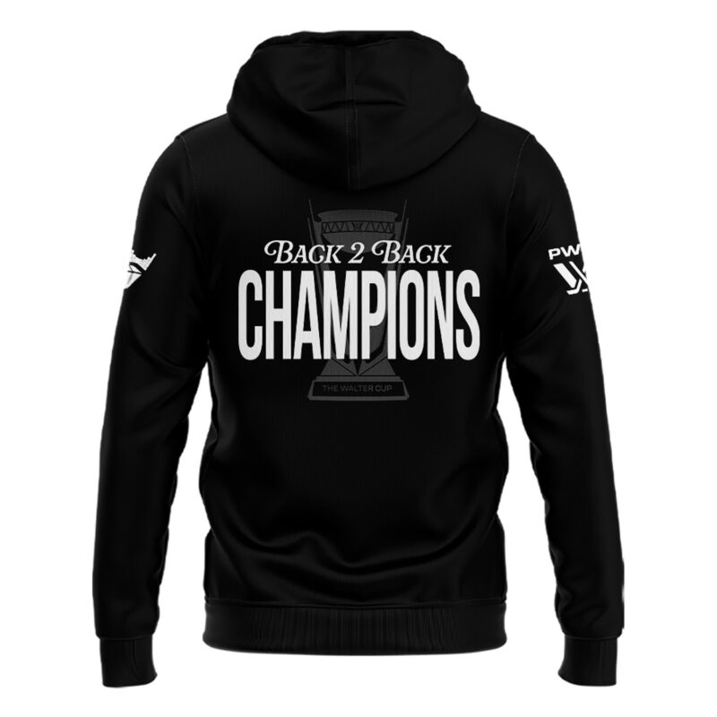 Special 2025 Back 2 Back Champions Minnesota Frost Zip Hoodie - Image 3