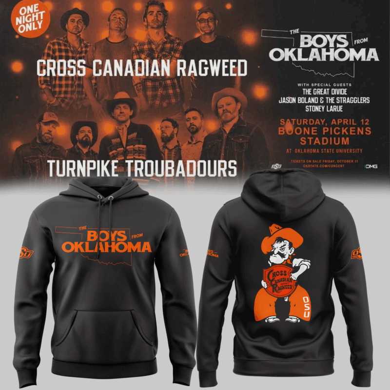 Cowboys Limited The Boys From Oklahoma Black Hoodie 2025