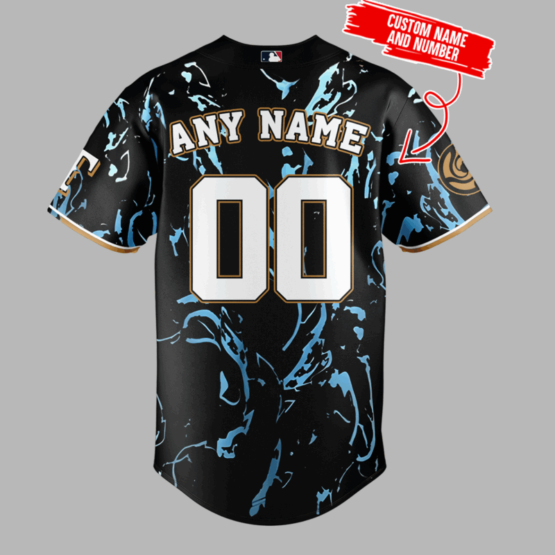 Limited Edition Texas Rangers x Jujutsu Kaisen Night Jersey 2025 Custom Name And Number - Image 3