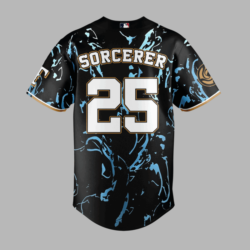 Limited Edition Texas Rangers x Jujutsu Kaisen Night Jersey 2025 - Image 3