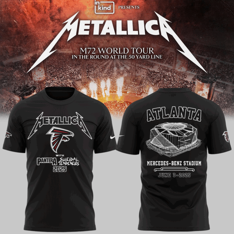 Limited Edition M72 World Tour x Atlanta Falcons Tshirt 2025