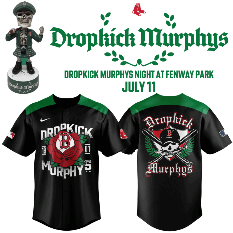 Limited edition Boston Red Sox x Dropkick Murphys Night 2025 Jersey