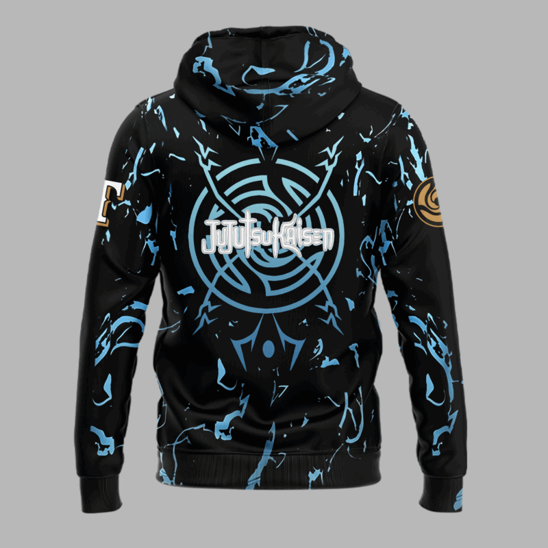 Limited Edition Texas Rangers x Jujutsu Kaisen Night Hoodie 2025 - Image 3