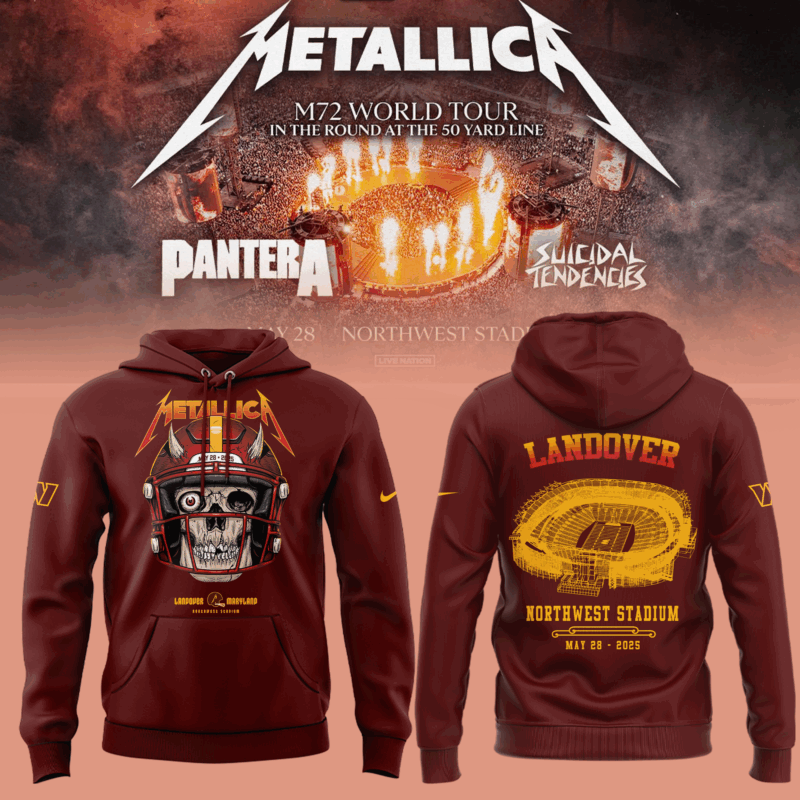 Limited Edition M72 World Tour x Washington Commanders Hoodie 2025