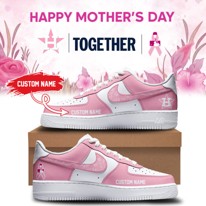 Limited Edition Houston Astros Happy Mother Day Sneakers 2025