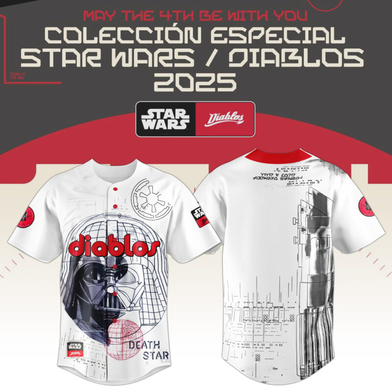 Diablos Rojos del México x Star War New Jersey 2025 Limited Editions