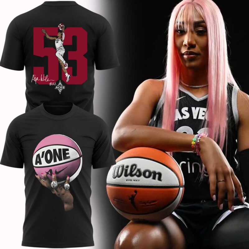 Special New Edition Las Vegas Aces AJA Wilson  A?ONE T shirt  2025