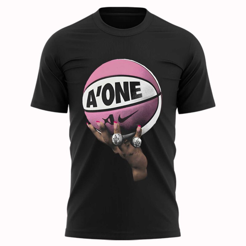 Special New Edition Las Vegas Aces AJA Wilson  A?ONE T shirt  2025 - Image 2