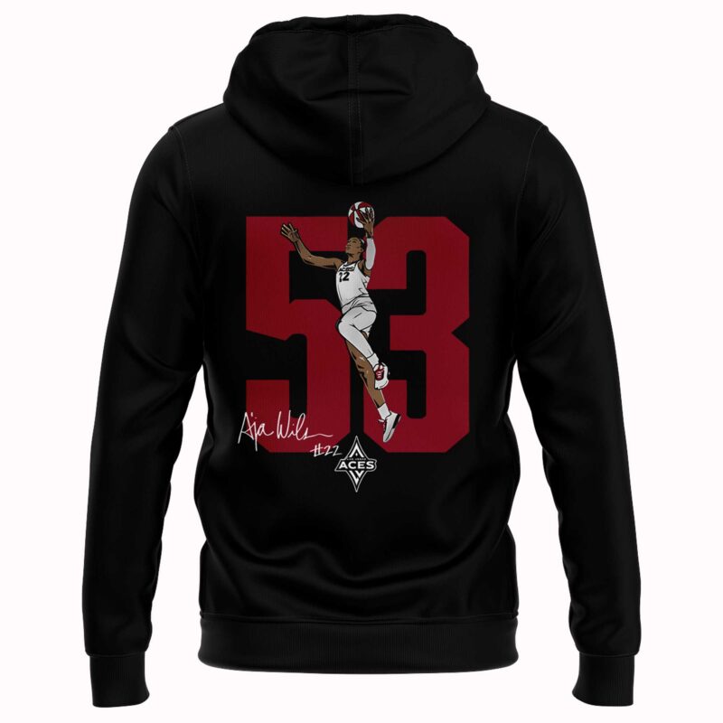 Special New Edition Las Vegas Aces AJA Wilson A?ONE Hoodie 2025 - Image 3
