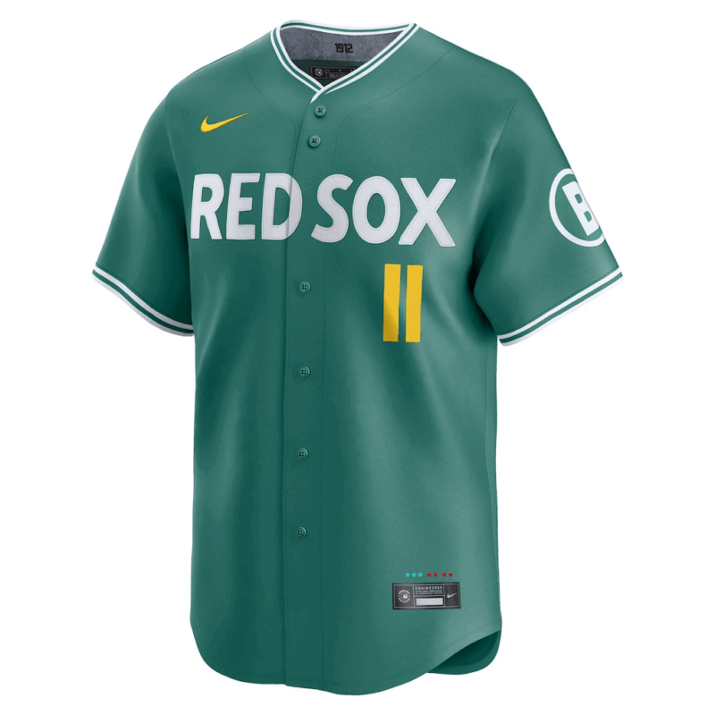 Rafael Devers Boston Red Sox Nike 2025 City Connect Limited Player Jersey - Green - Image 2