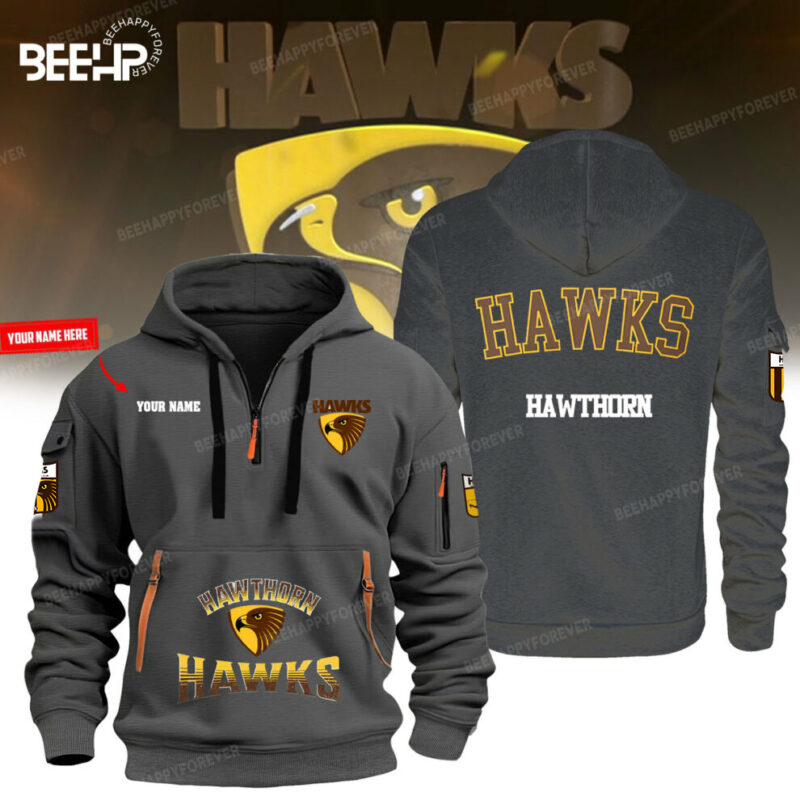 Hawthorn Hawks Sleeveless Quarter Zipper Hoodie