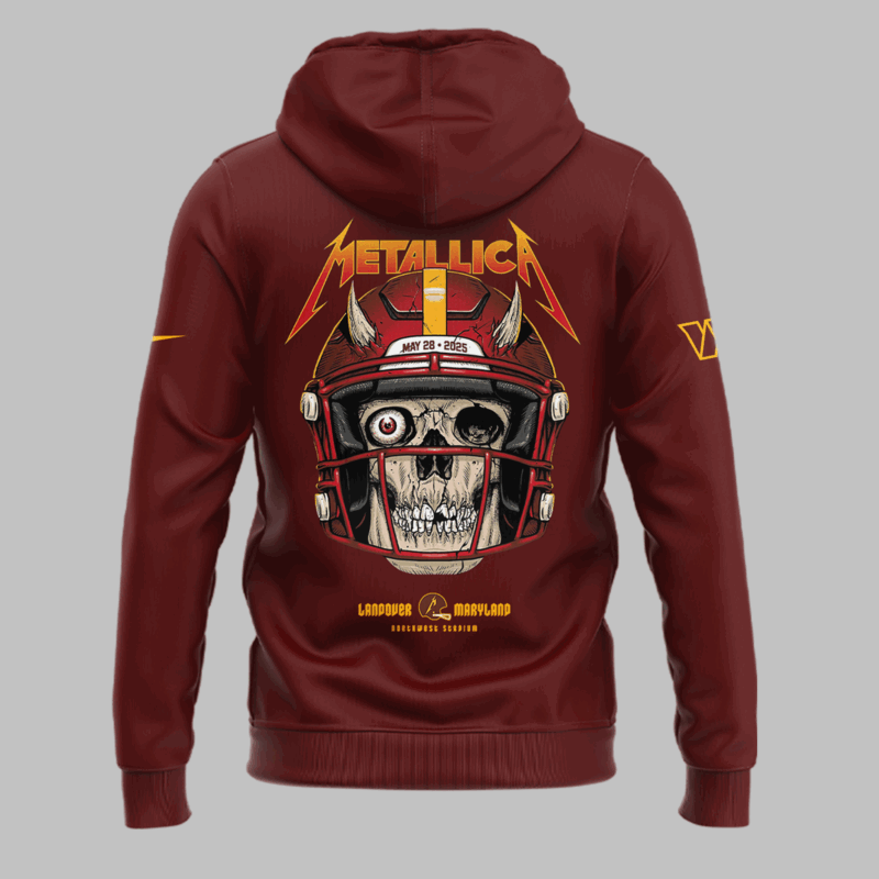 Limited Edition M72 World Tour With Pantera And Suicidal Tendencies x Washington Commanders Hoodie 2025 - Image 3