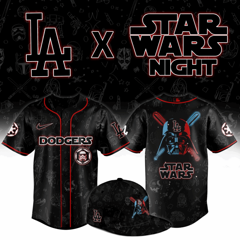 Limited Edition Los Angeles Dodgers x Star Wars night 2025 Baseball Jersey