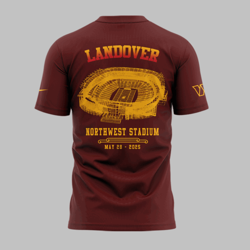 Limited Edition M72 World Tour x Washington Commanders Tshirt 2025 - Image 3