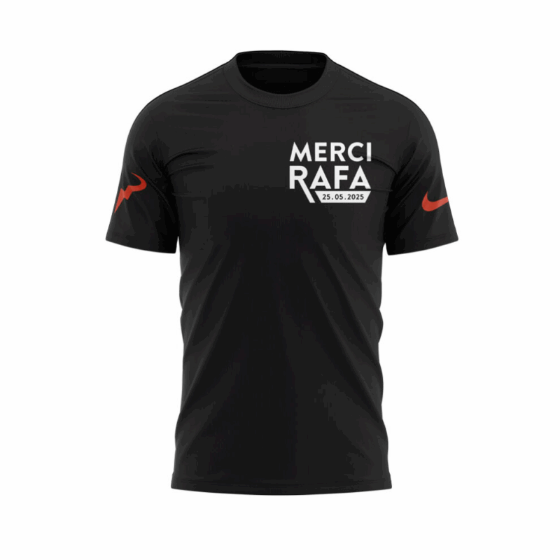 Exclusive Versio Rafael Nadal Black Tshirt - Image 2