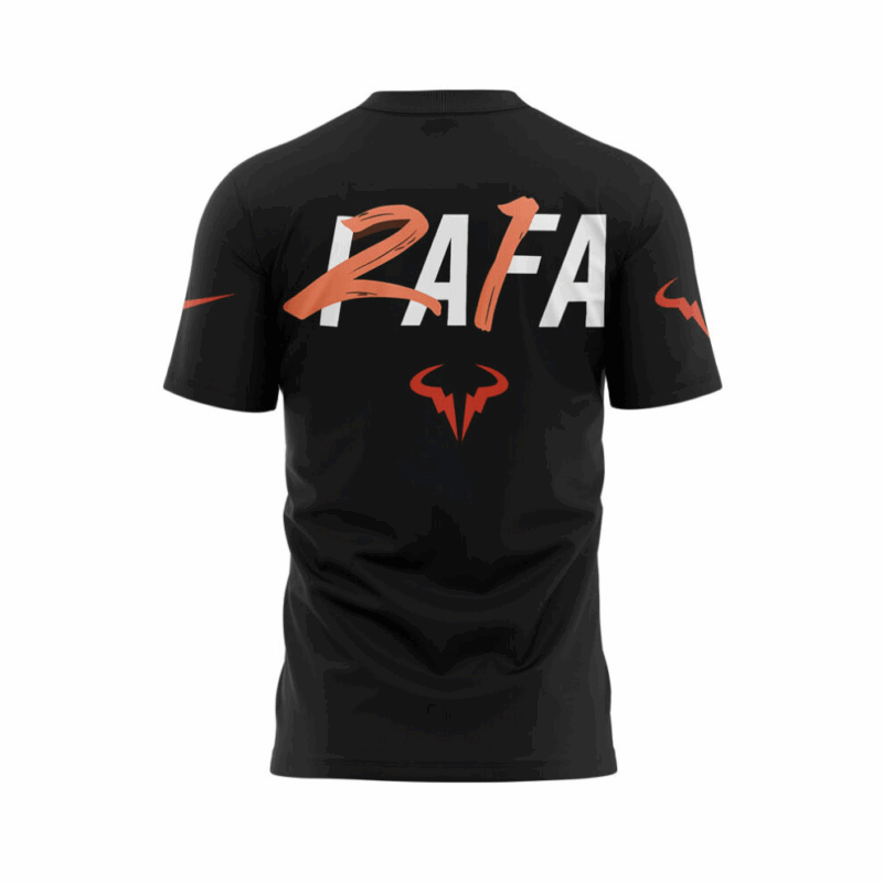 Exclusive Versio Rafael Nadal Black Tshirt - Image 3